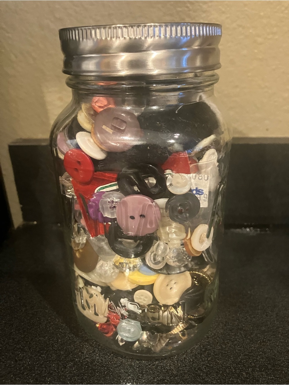 Jar of buttons